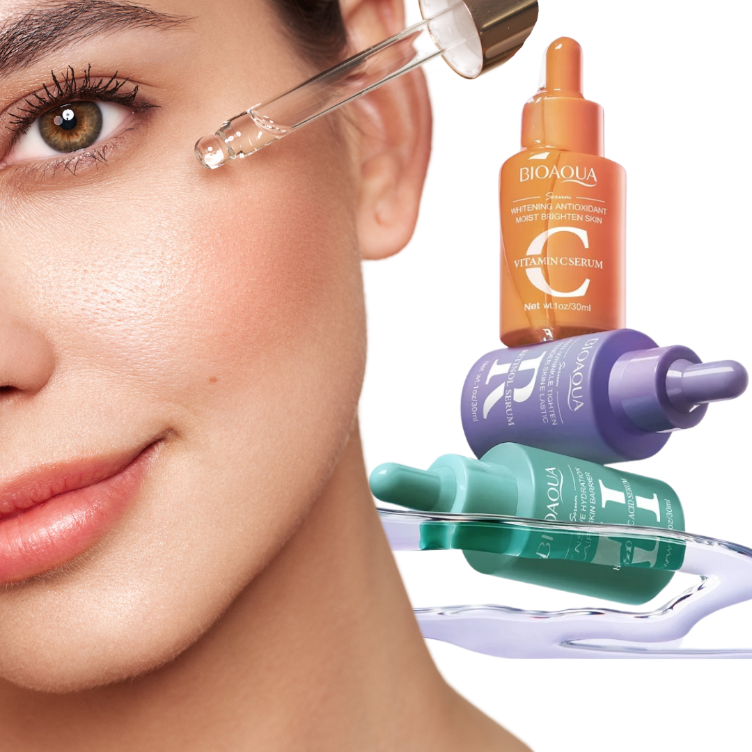 COMBO ANTIEDAD - 3 SERUMS Rejuvenecimiento facial Bioaqua